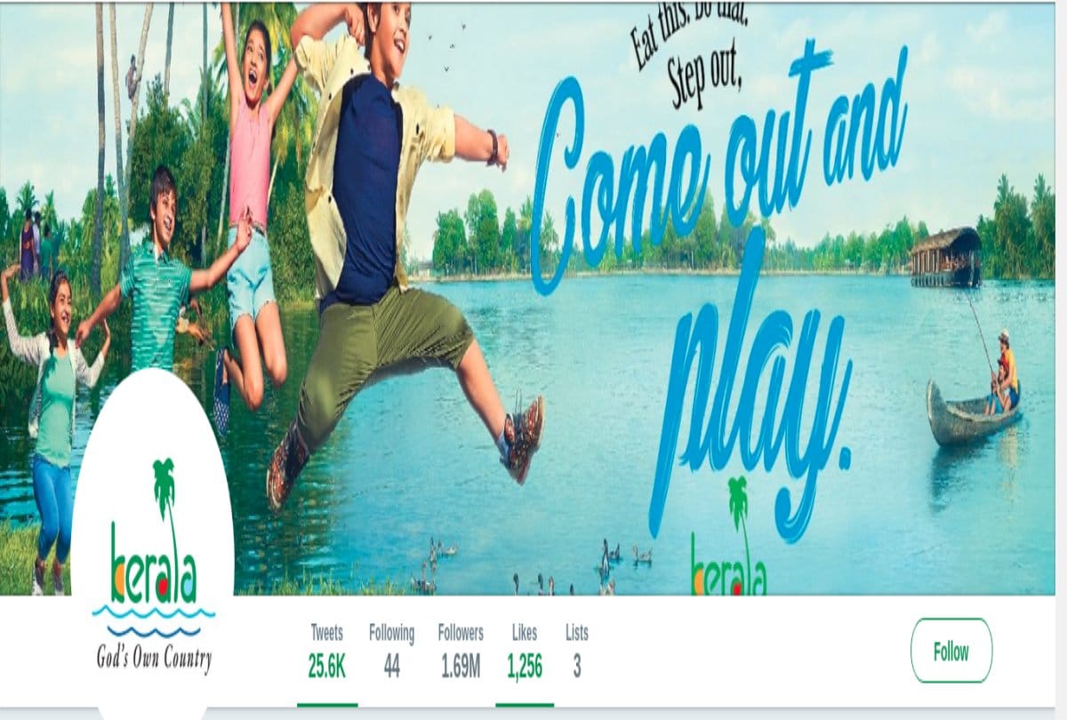 Humorous tweet on Karnataka Assembly elections via Kerala Tourism 