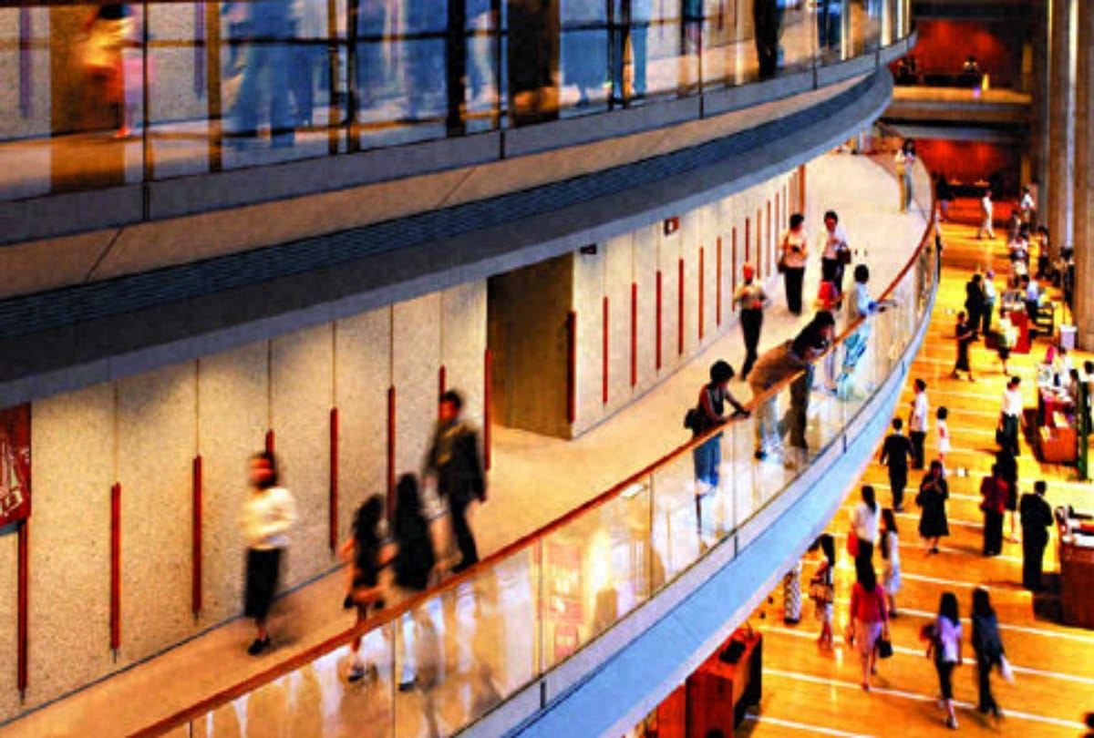 why most movie theatres located always on top of mall
