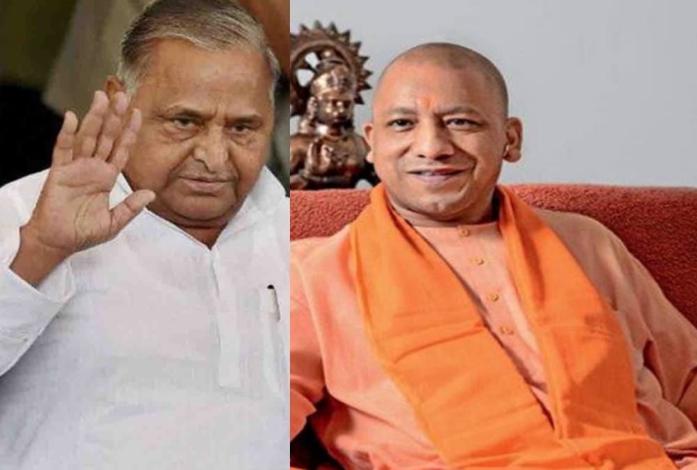  mulaym singh yadav meets yogi adityanath.
