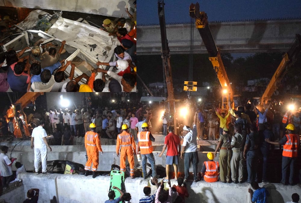 administration Officer express Eyes scene of varanasi flyover accident