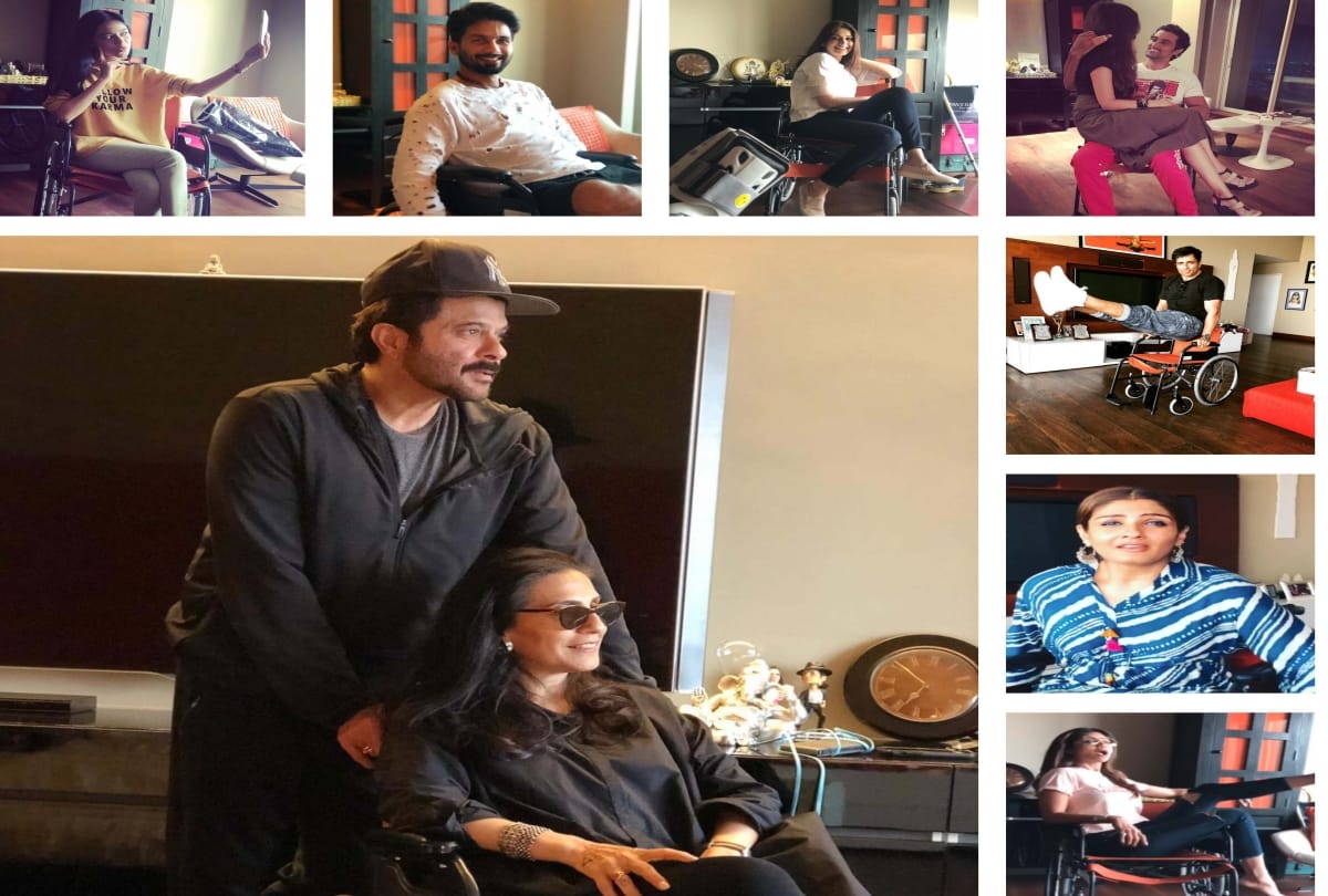 Wheel Chair Diaries Of Bollywood Celebrities Who Visited Farah Khan Suffering Fractured Leg