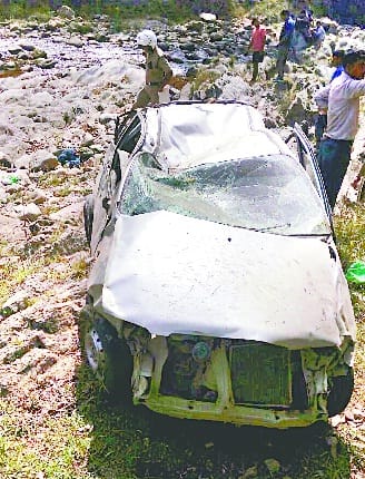Alto car collapses in Kosi river, killing two people including teacher