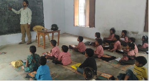no bench no books for student in Govt schools