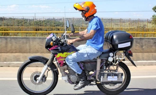 engineering students made bike which will run by water