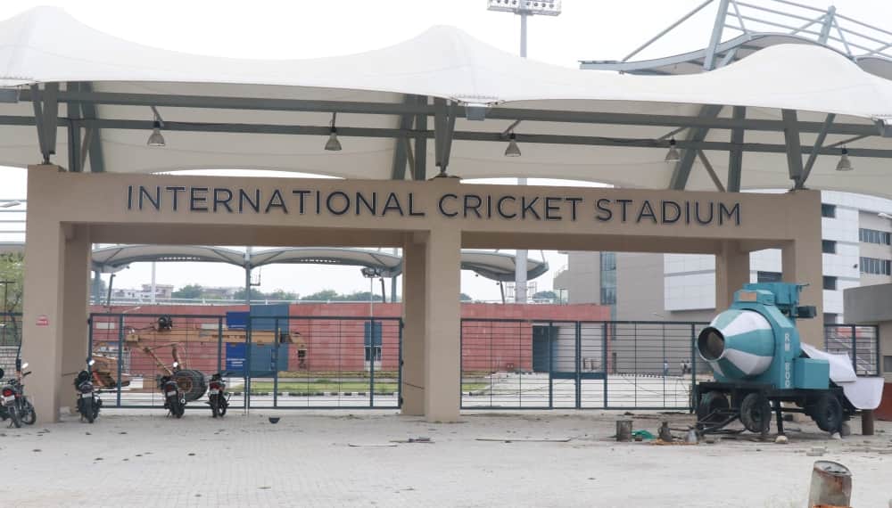 rajiv gandhi name missing from india international stadium dehradun news