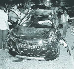 Youth damaged cars at DD puram 