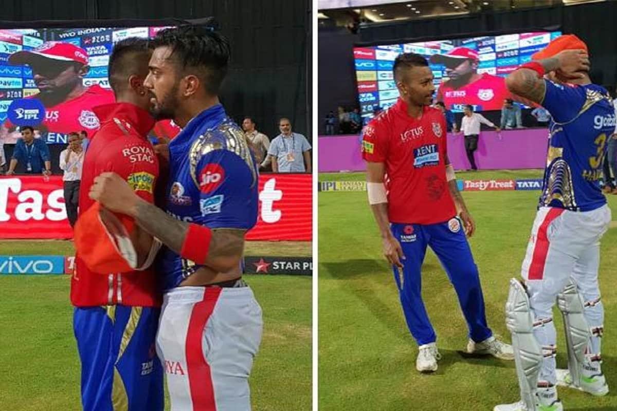 kl rahul and hardik pandya exchange their t shirt in ipl 2018