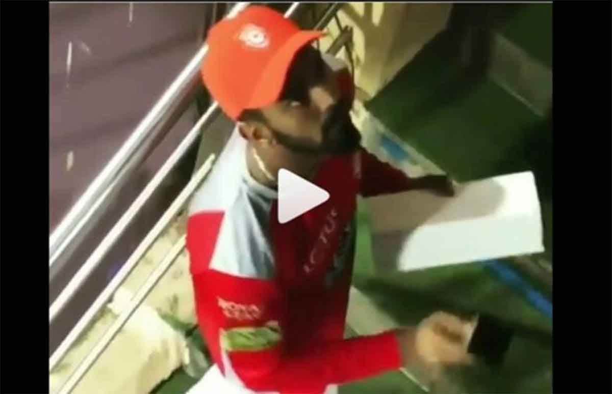 kl rahul throwing trophy video goes viral