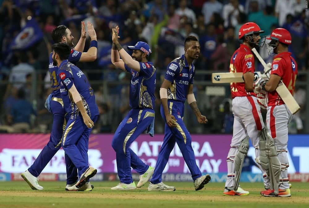 kings eleven punjab vs mumbai indians last over suspense of batting side