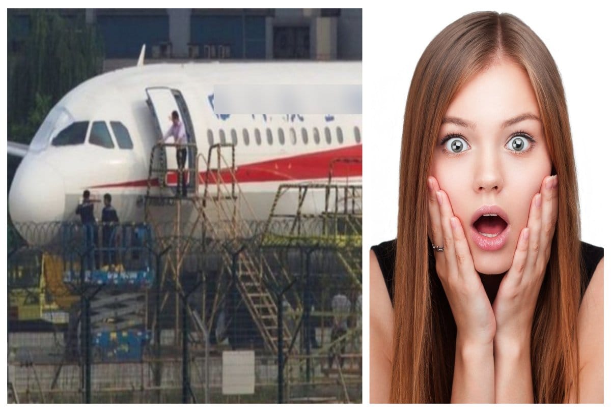 Plane Windshield broken suddenly and pilot hangs out half at china