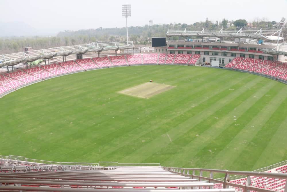 rajiv gandhi name missing from india international stadium dehradun news