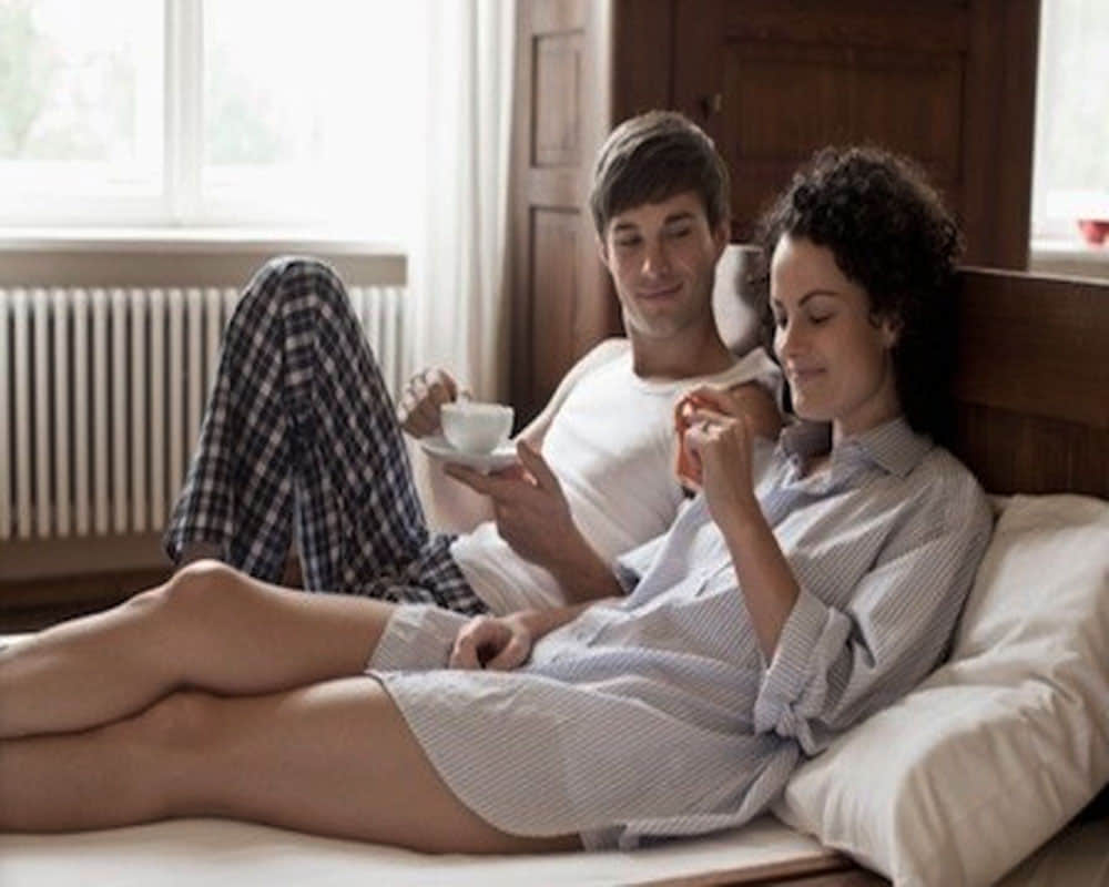 sleeping position with partner reveal your romantic relationship