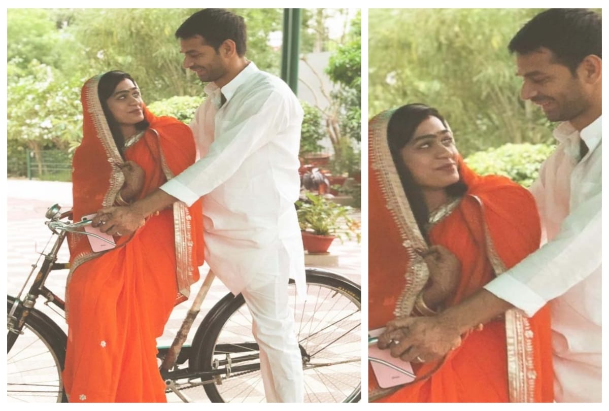 Lalu Prasad Son Tej Pratap And Aishwarya Rai Setting Relationship Goals With Picture On Bicycle 