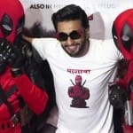 Ranveer Singh‬ had fun on Special screening of Deadpool 2‬