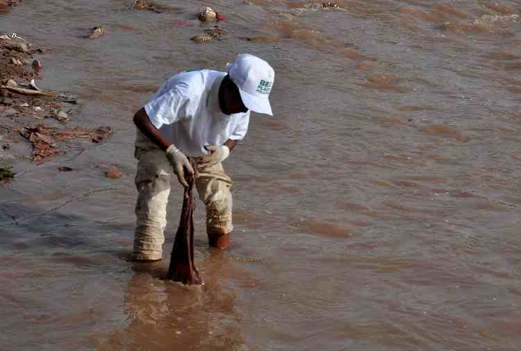 child labour in panchkula for ghaggar river cleaning