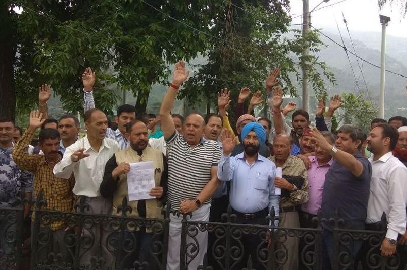 कांग्रेस का केंद्र सरकार के खिलाफ प्रदर्शन