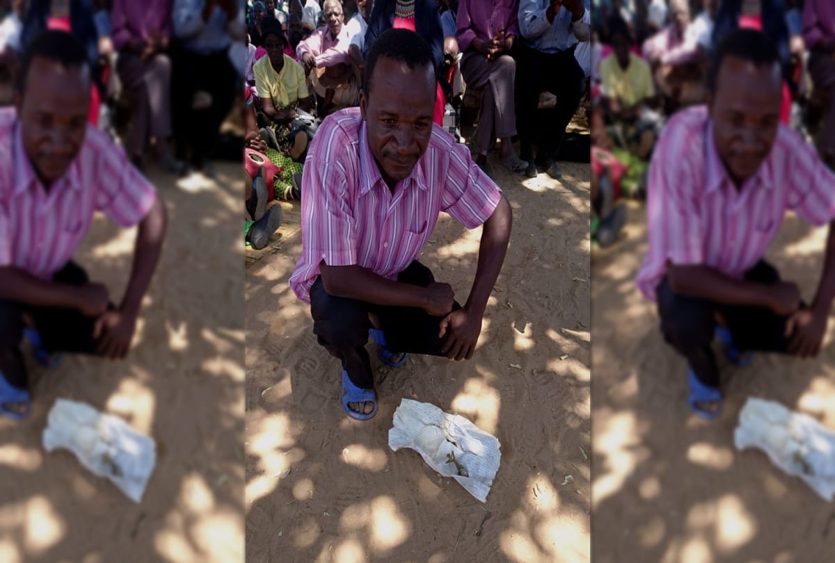 In Zimbawe village woman gave birth to frog baby everyone is in shock