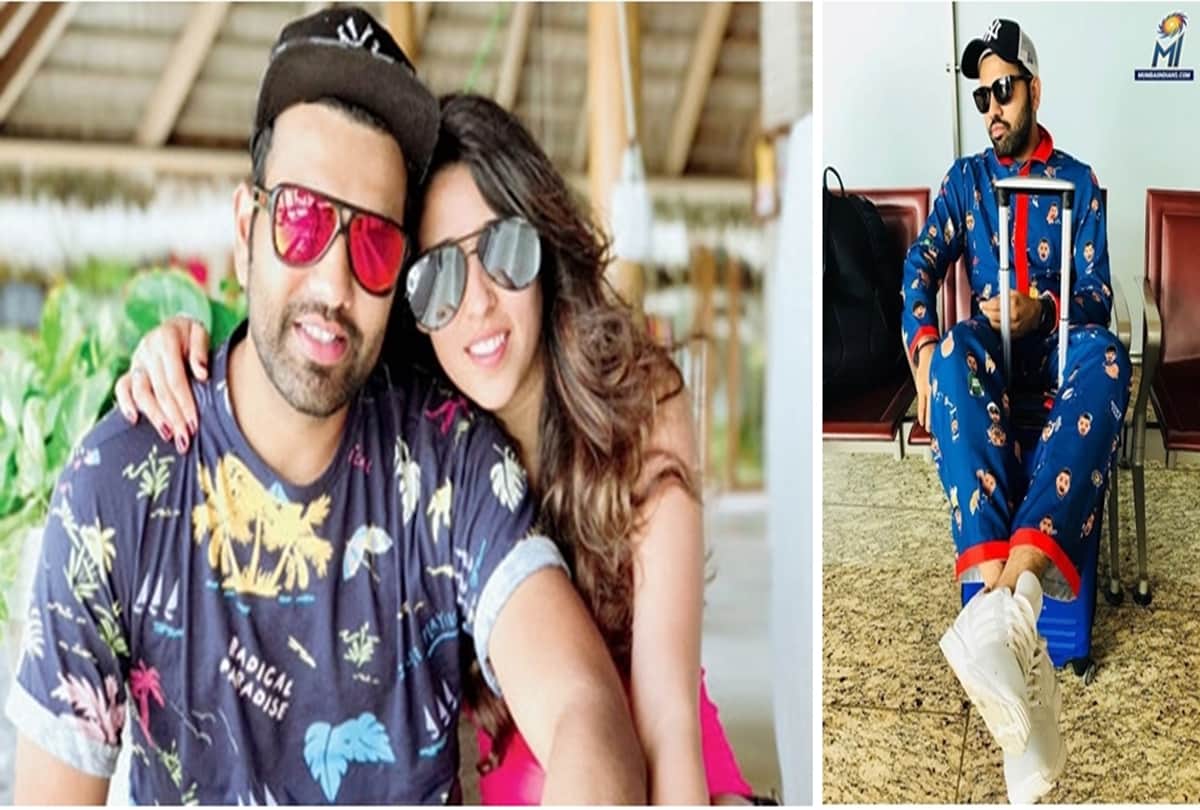 When Rohit Sharma gets trolled by wife Ritika after spotted in hilarious emoji uniform of MI