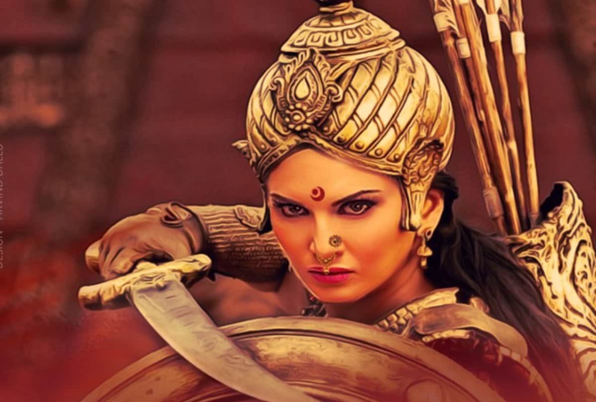sunny leone film veeramahadevi poster out