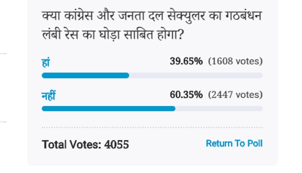 Amar ujala poll: Congress JDS alliance will not give stable government in karnataka