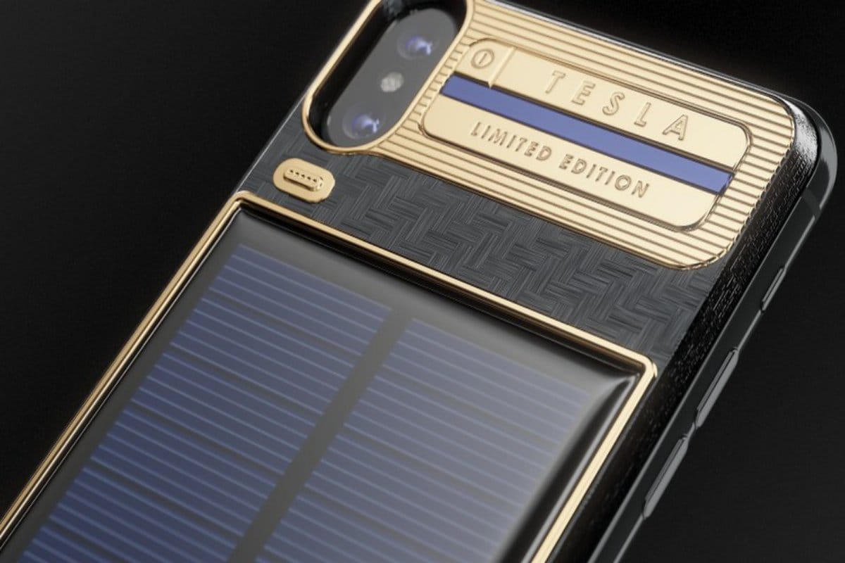 iPhone X Tesla model launched by Caviar with a solar battery, Know price
