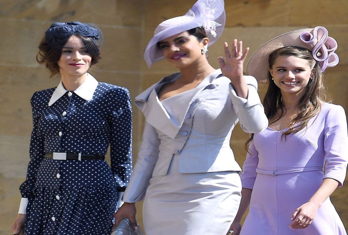 Priyanka Chopra stuns in stunning lavender suit at royal wedding