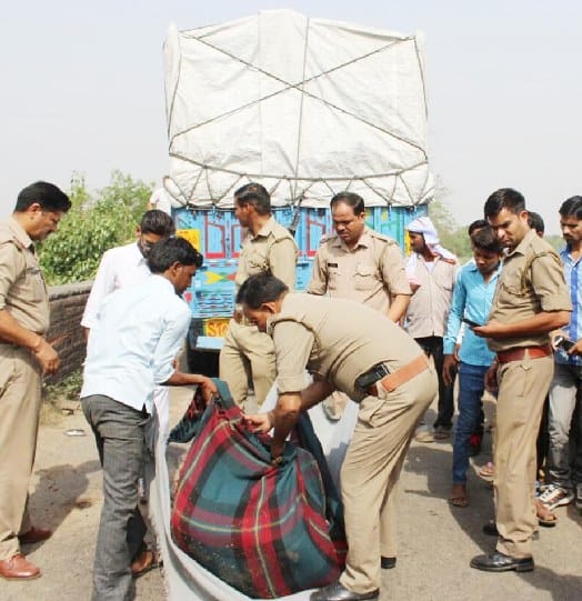 Couple crushed to death by speedy truck
