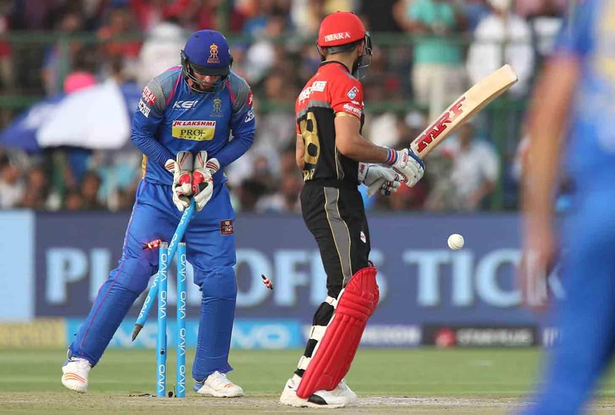 Virat Kohli once again got bold by spinner in ipl 2018, this time its Krishnappa Gowtham