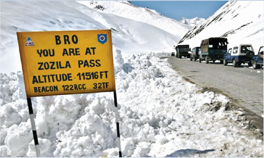 Zojila Tunnel connecting Kargil to Kashmir will start from today