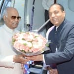 President Ram Nath Kovind arrives in shimla The Retreat Chharabra