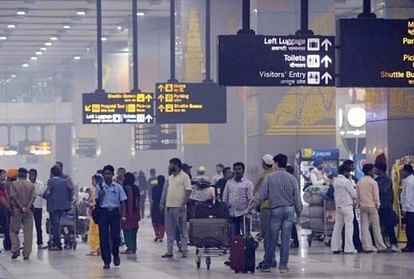 Air service affected due to rain in Delhi 17 aircraft diverted Passengers remain upset