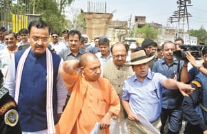 Shadow of the Varanasi incident, seen on CM tour