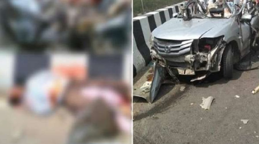 Accident on Delhi Dehradun Highway, Two killed, many injured