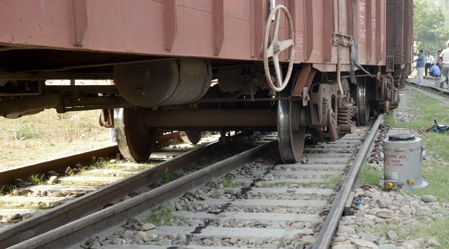Four bins of the goods train derailed at bijnor