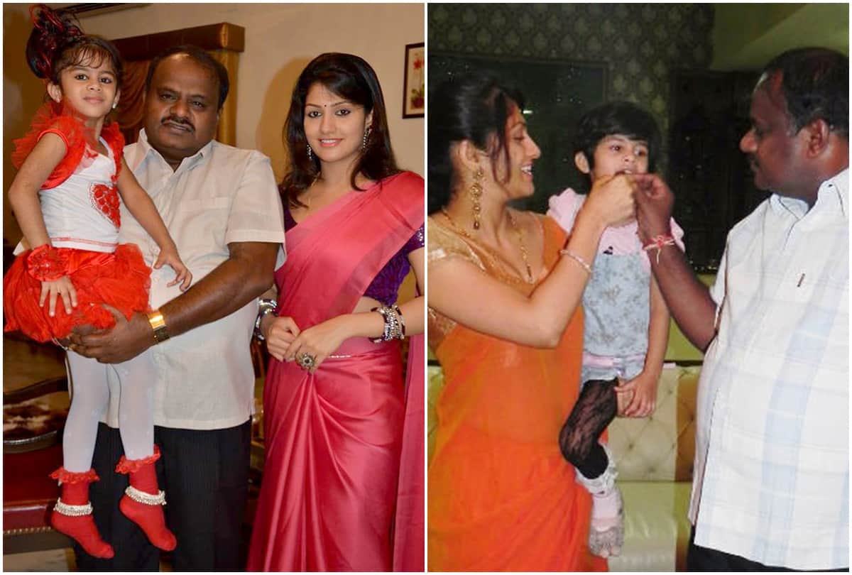 Kumarswamy secretly married Kannada Actress Radhika in 2006 and couple have a daughter