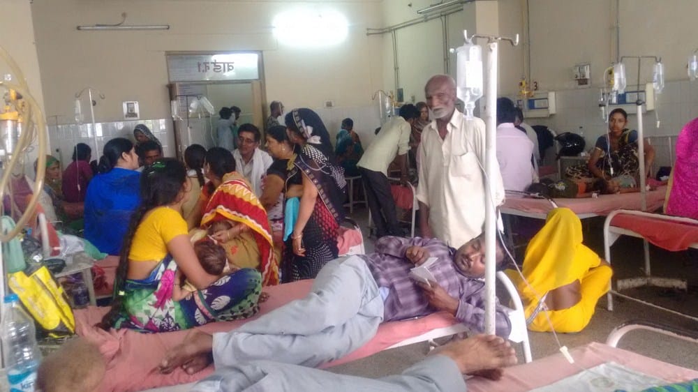 55 children admied in district hospital