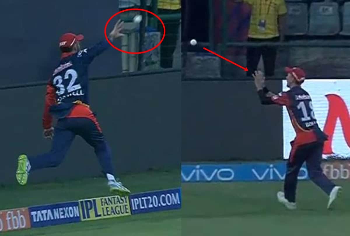 Maxwell and Trent Boult repeats magical effort twice by taking copy catch against Mumbai Indians