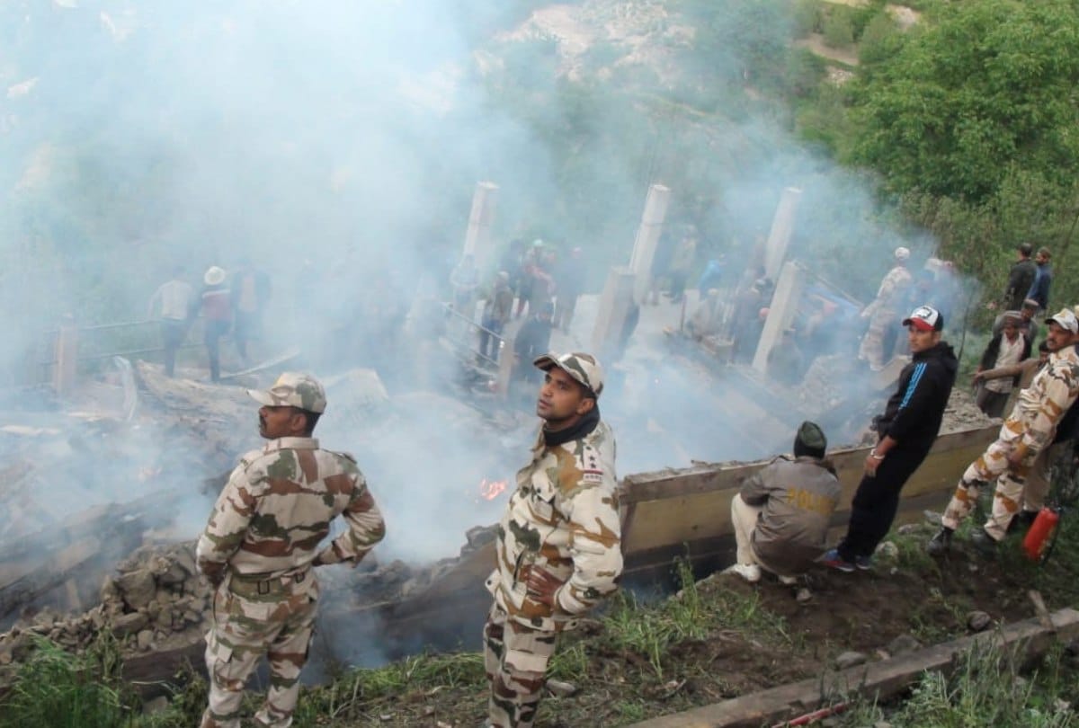 Houses gutted in fire at Pangi Village in Kalpa Kinnaur