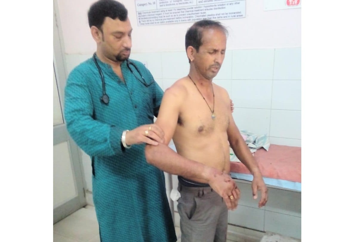 Husband beaten by wife in Sirmour Himachal Pradesh