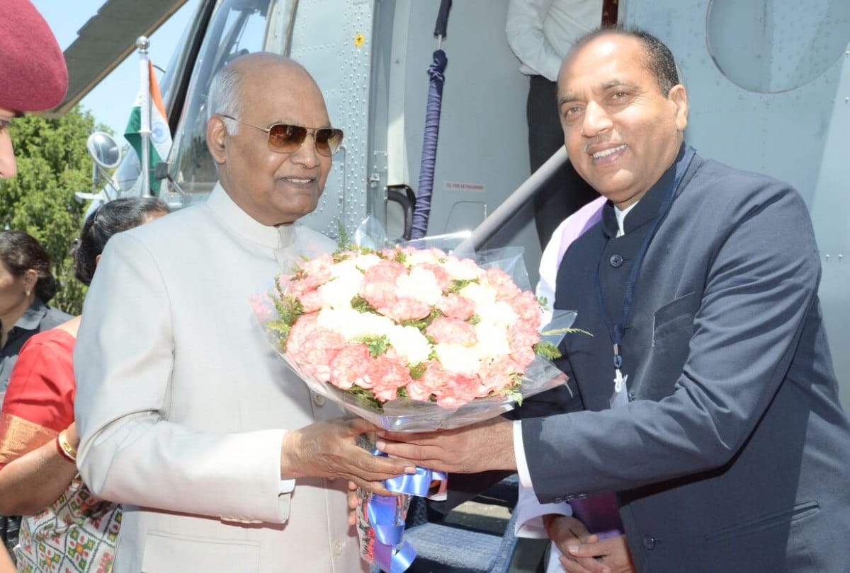 President Ram Nath Kovind arrives in shimla The Retreat Chharabra