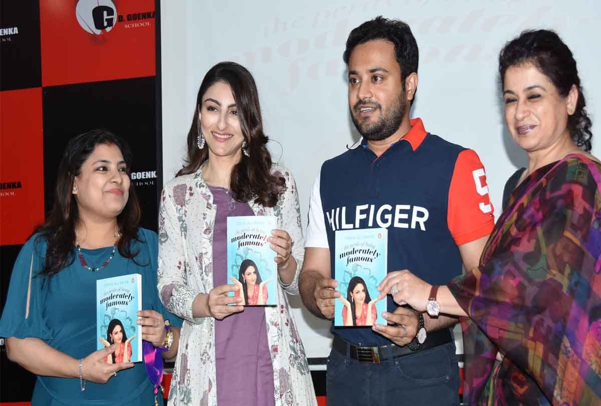 Actress Soha Ali Khan came to Kanpur and launch his book