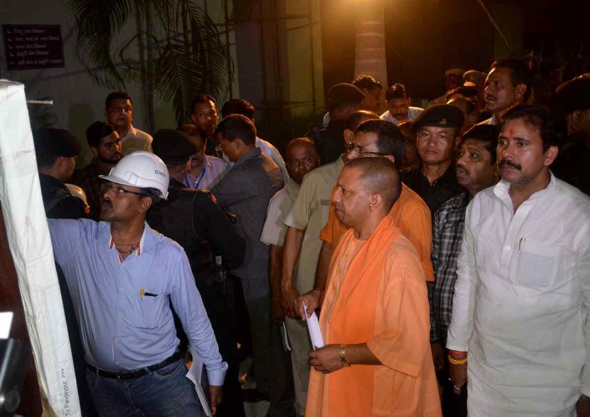 varanasi flyover collapse CM yogi gave hard message to setu nigam and administration