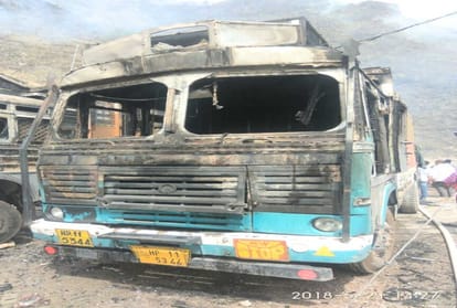 big loss due to forest fire in solan himachal