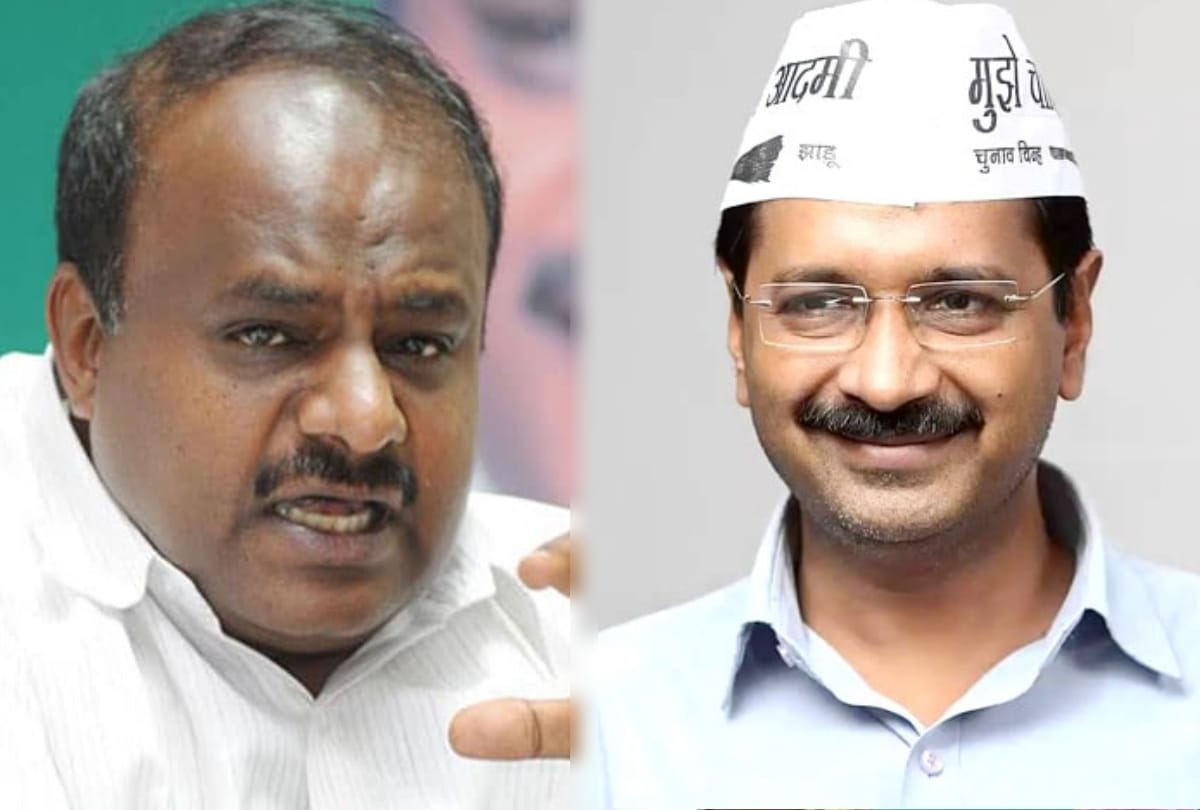 delhi cm kejriwal to attend hd kumarswamy oath taking ceremony, hd deve gowda send invite