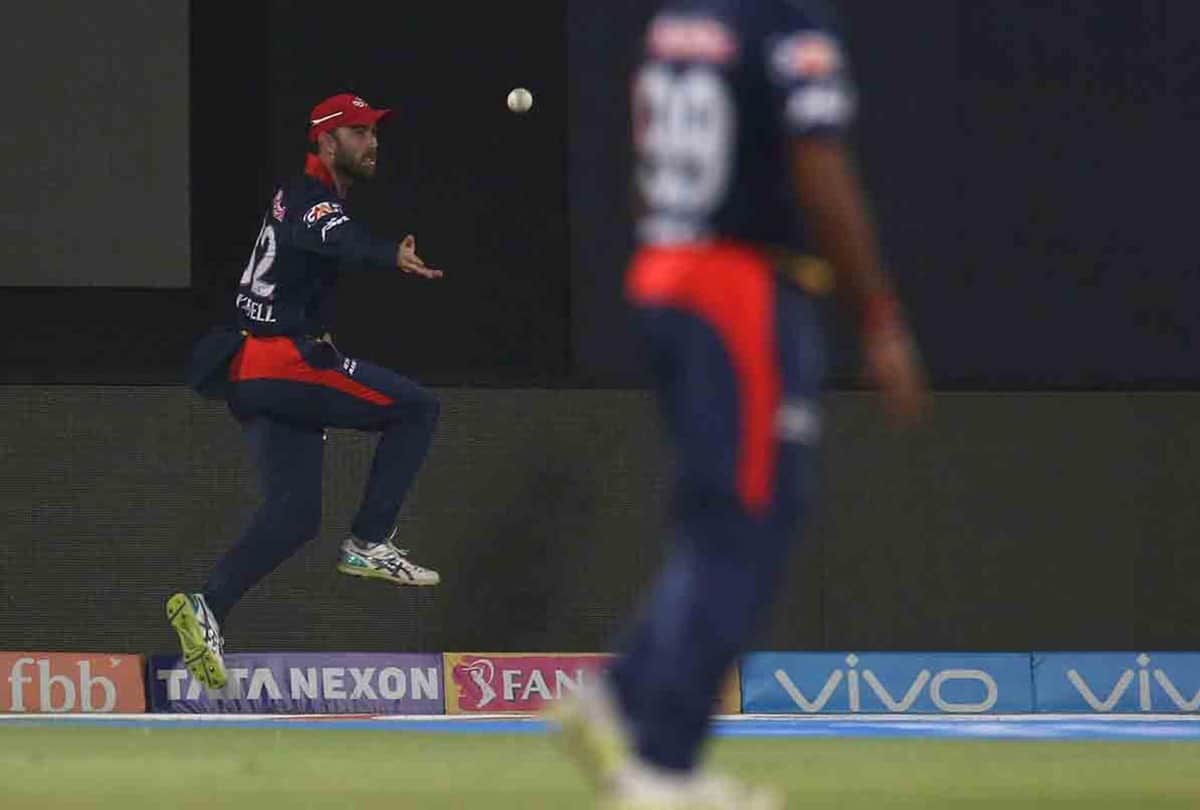 Maxwell and Trent Boult repeats magical effort twice by taking copy catch against Mumbai Indians