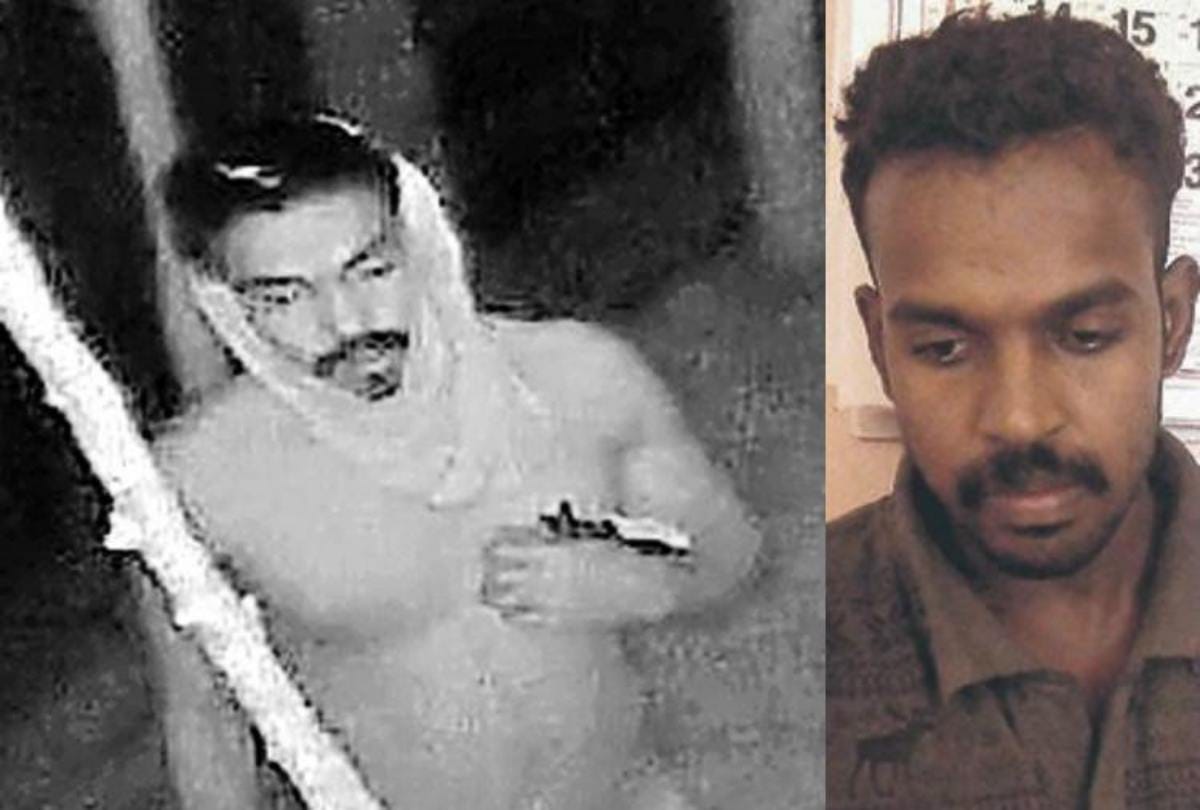 Naked thief who wore only underwear on his head arrested by thiruvananthapuram police 