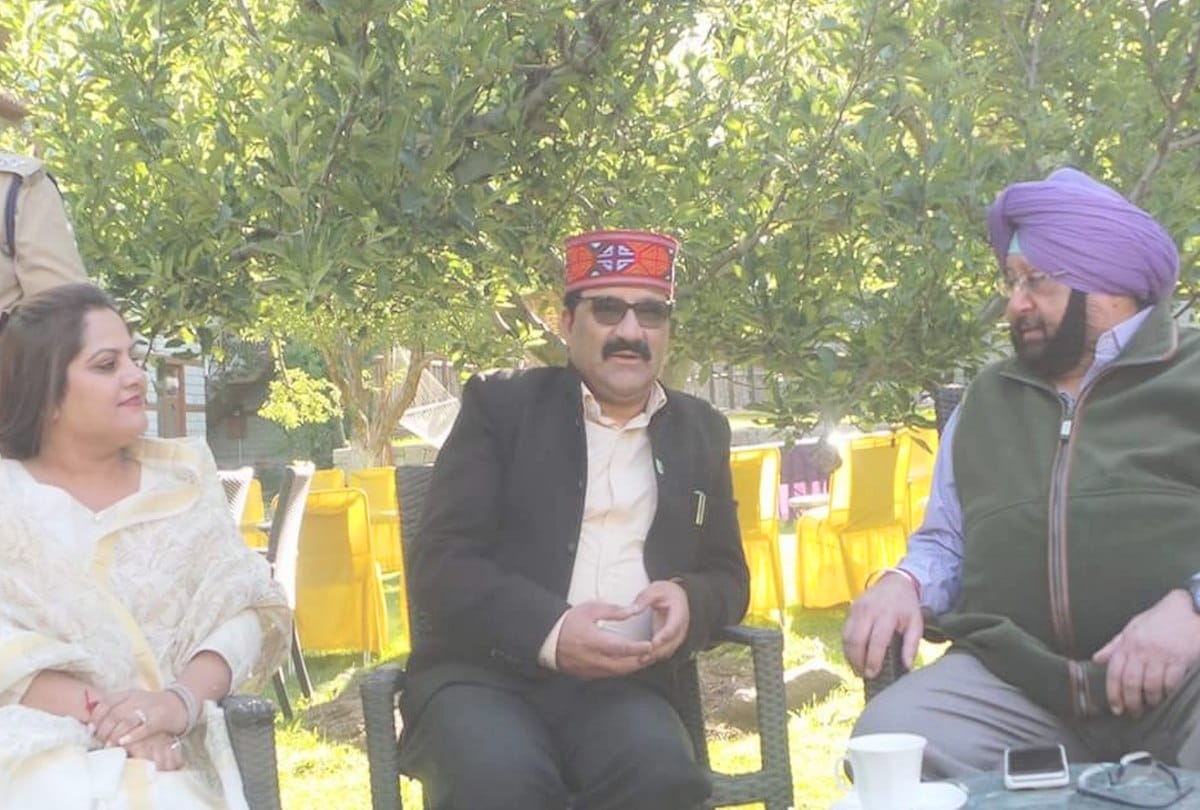punjab cm captain amarinder singh on a visit to Manali