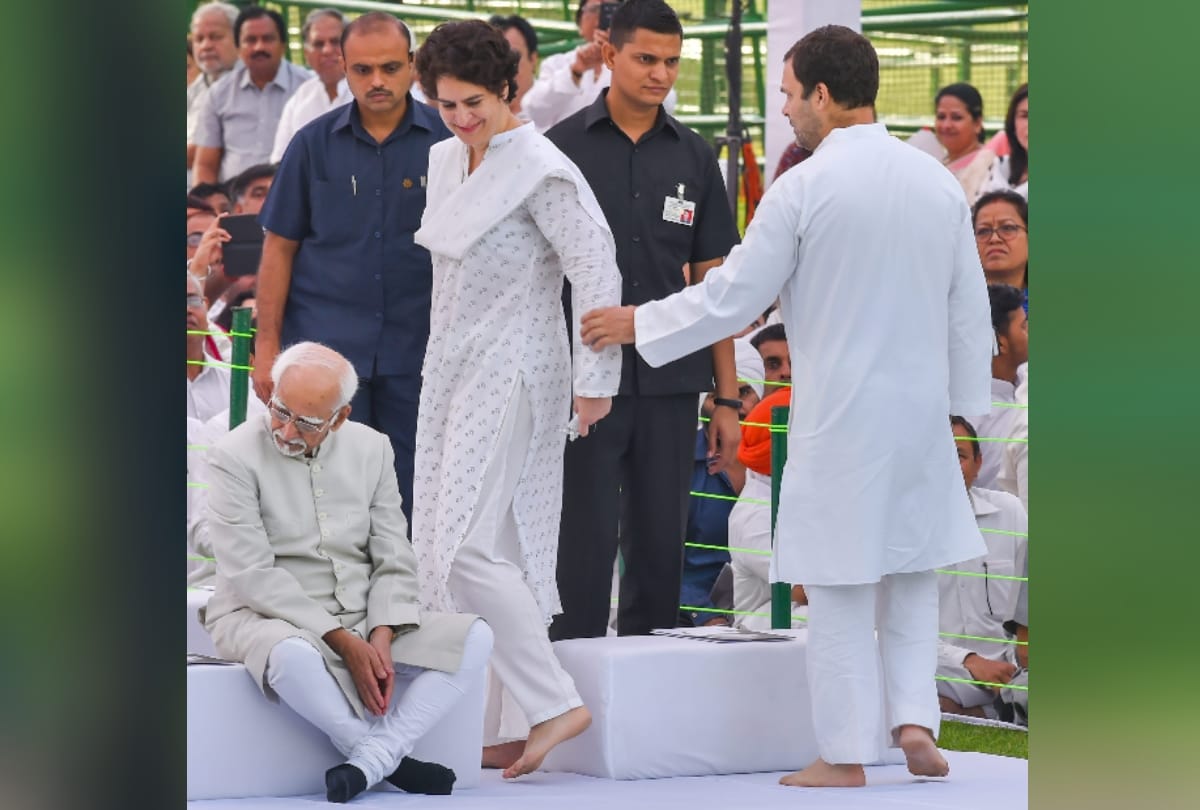 see interesting pictures from delhis vir bhumi when priyanka gave advice to rahul gandhi