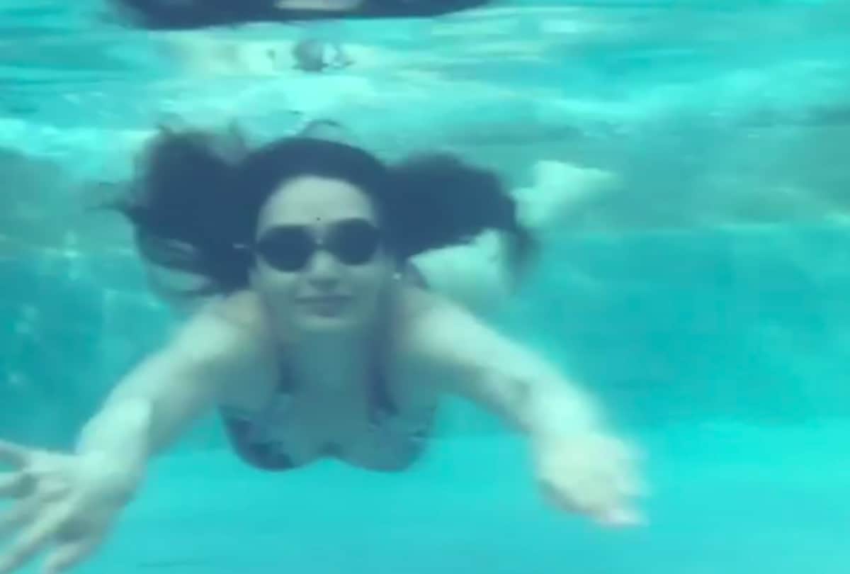naagin 3 actress karishma tanna swimming video viral