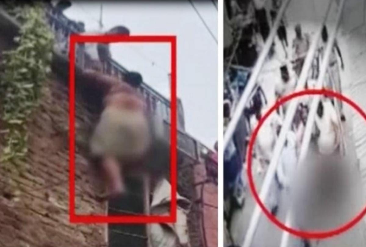 Delhi police parading man naked in market at inderpuri
